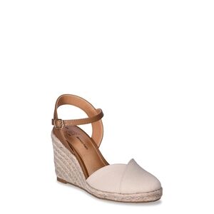 Women's Cream Wedge Sandals